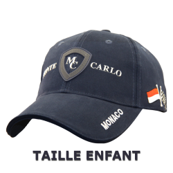 CASQUETTE MONACO MONT-CARLO ENFANT BLEU MARINE NAVY