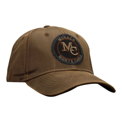 Casquette ROUND MC LEATHER BROWN vue droite