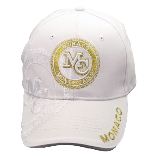 Casquette SHADOW White/Gold VUE DESSUS