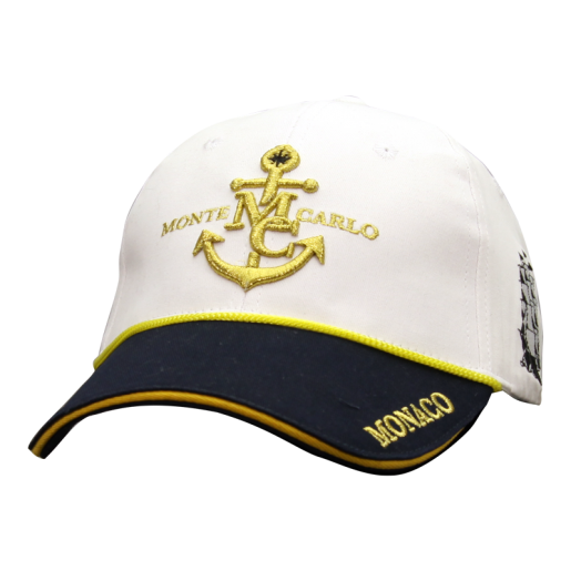 Casquette CAPTAIN White/Navy Gauche