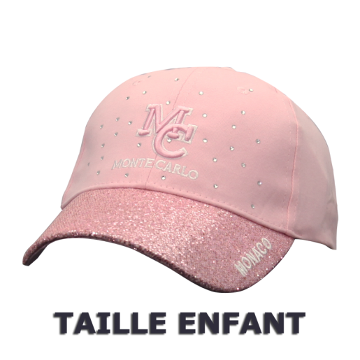 Casquette STAR Pink GLITTER Enfant vue Gauche