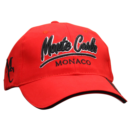 casquette homme rouge sport Monaco Monte-Carlo