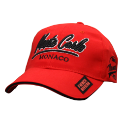 casquette homme rouge sport Monaco Monte-Carlo