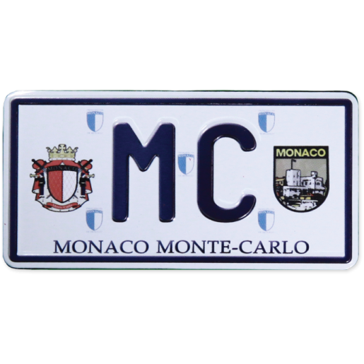 Magnet Monaco Licence plate