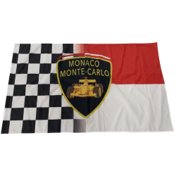 Monaco Grand-Prix Flag 90x150cm (3x5 feet)