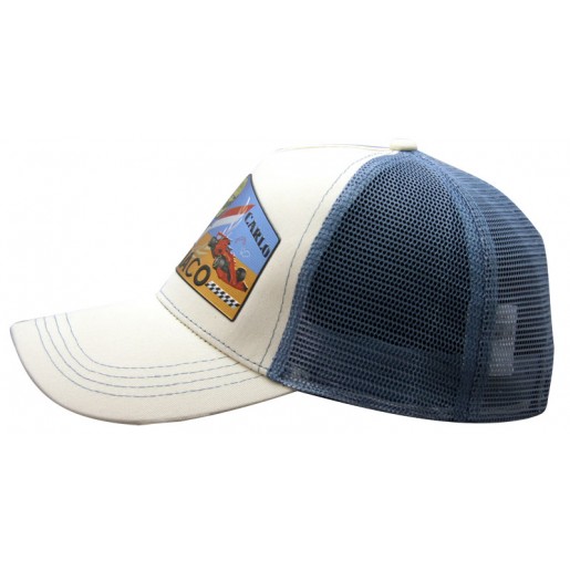 Casquette BOXBOX Trucker Cream/Denim